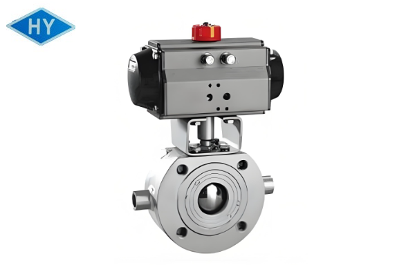 BQ671F-16P不锈钢气动保温对夹球阀